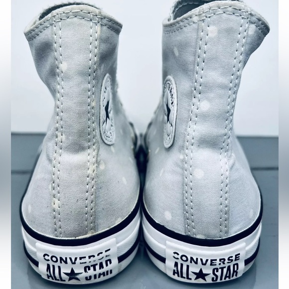 Converse 562036F Womens CTAS High Top Sneakers Polka Dot Pure Platinum Sz 5M EXC - Picture 4 of 15